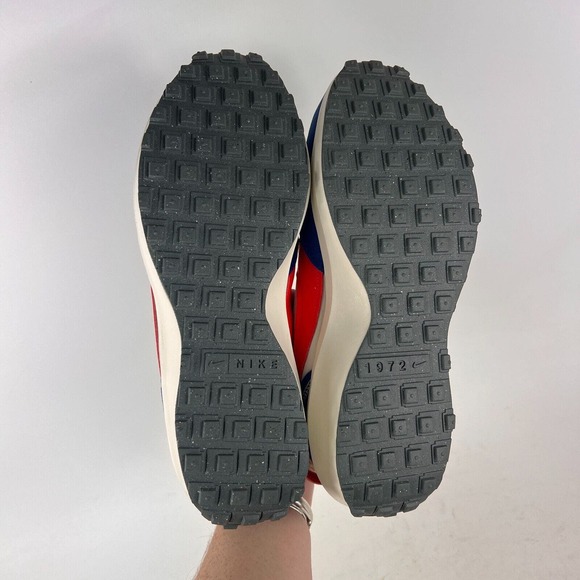 Nike Waffle Debut Swoosh mens size 10.5 phantom habanero red royal athletic shoe - Picture 8 of 11